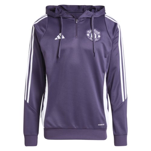 2025-2026 Man Utd Training Hoody (Aurora Plum)