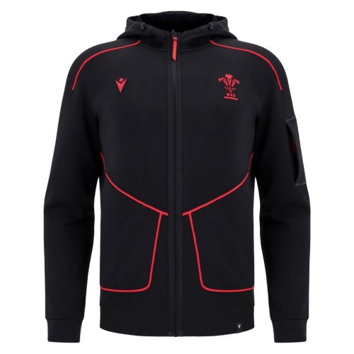 2025-2026 Wales WRU Ath Travel Tech Hoody (Black)