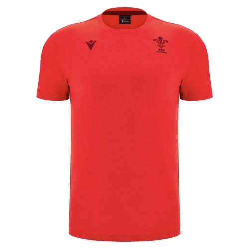 2025-2026 Wales WRU Rugby Travel Cotton Tee (Red)