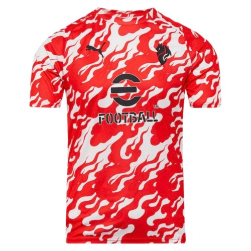 2025-2026 AC Milan Warm Up Jersey (White)