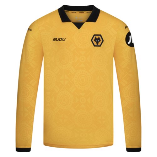 2025-2026 Wolves Long Sleeve Home Shirt - Kids