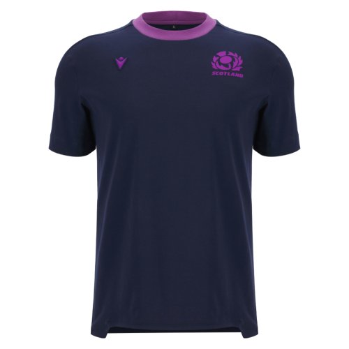 2025-2026 Scotland Rugby Ath Cotton Tee (Navy)