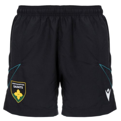 2025-2026 Northampton Saints Training Bermuda Shorts (Black)