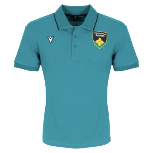 2025-2026 Northampton Saints Cotton Polo Shirt (Green)