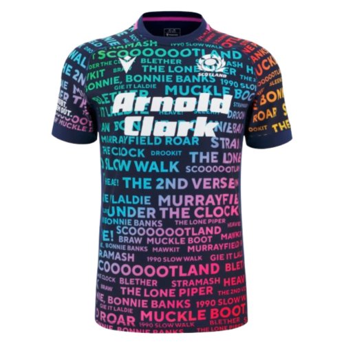 2025-2026 Scotland Rugby Training Jersey (Rainbow) - Kids