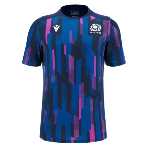 2025-2026 Scotland Rugby Warm Up Shirt (Navy) - Kids