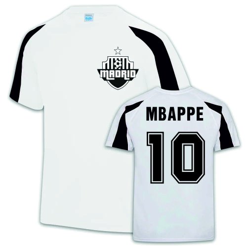 Kylian Mbappe Real Madrid Sports Training Jersey (White)