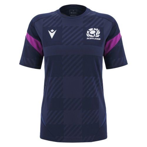 2025-2026 Scotland Rugby Training Shirt (Navy) - Womens