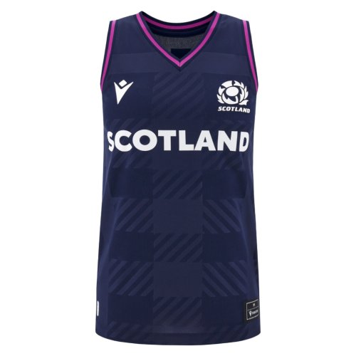2025-2026 Scotland Rugby Training Singlet (Navy) - Womens