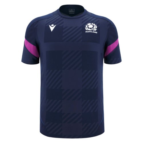 2025-2026 Scotland Rugby Training Poly Shirt (Navy)