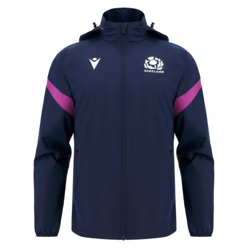 2025-2026 Scotland Rugby Rain Jacket (Navy) - Kids
