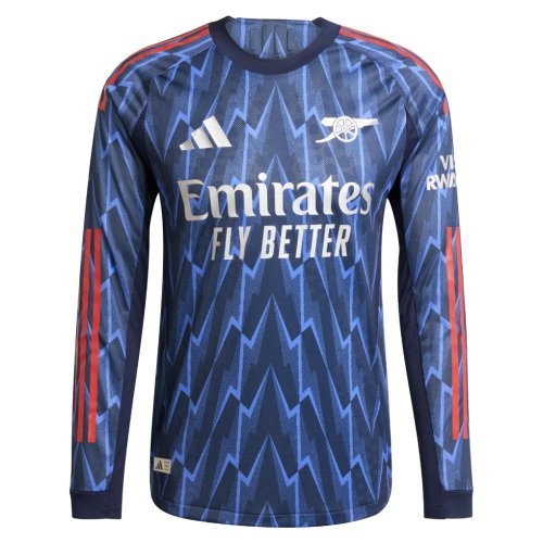2025-2026 Arsenal Authentic Long Sleeve Away Shirt