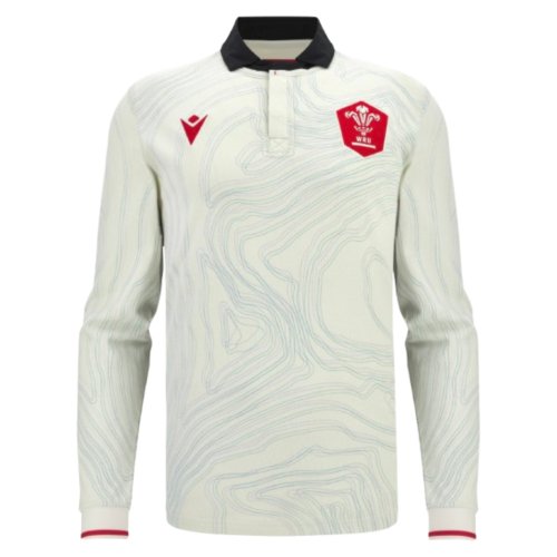 2025-2026 Wales WRU Rugby Away Cotton LS Shirt
