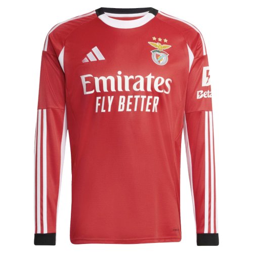 2025-2026 Benfica Long Sleeve Home Shirt