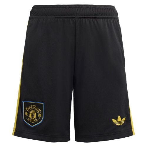 2025-2026 Man Utd Third Shorts (Black) - Kids