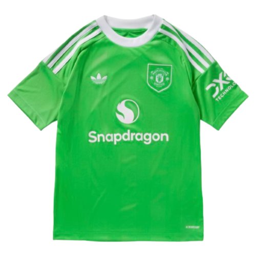 2025-2026 Man Utd Third Goalkeeper Shirt (Green) - Kids