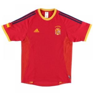 Spain 2002-04 Home Shirt ((Good) XL) Spain 2002-04 Home Shirt ((Good) XL)