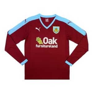 Burnley 2015-16 Long Sleeve Home Shirt ((Excellent) S) Burnley 2015-16 Long Sleeve Home Shirt ((Excellent) S)