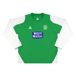 Hibs 2004-05 Long Sleeve Home Shirt ((Very Good) XL) Hibs 2004-05 Long Sleeve Home Shirt ((Very Good) XL)