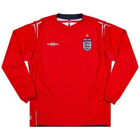 England 2004-06 Away L/S (L) (Excellent)