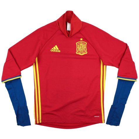 Spain 2015-16 Adidas Long Sleeve Training Top (XS) (Very Good)