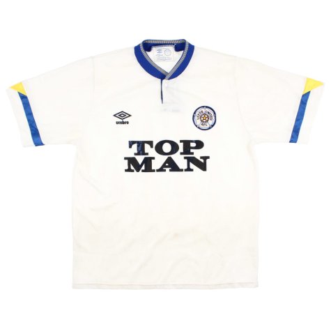 Leeds United 1990-91 Home Shirt (XL) (Excellent)