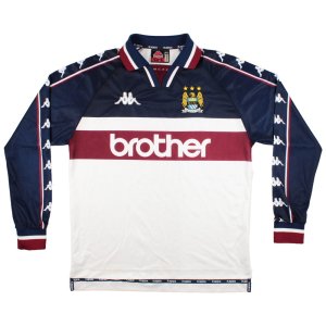 Manchester City 1997-99 Away Long Sleeve Shirt (M) (Very Good) Manchester City 1997-99 Away Long Sleeve Shirt (M) (Very Good)