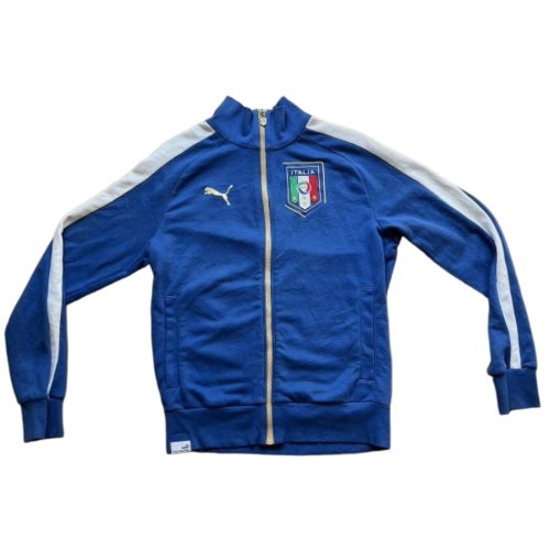 Italy Puma Long Sleeve Tracksuit Zip Top (M) (Excellent)