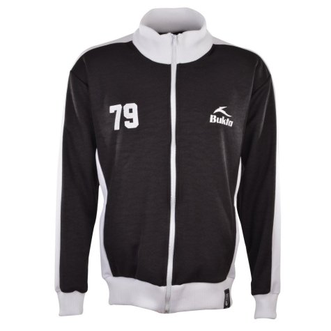 BUKTA Heritage Track Top Black with White Panels/Cuffs