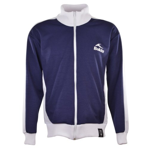 BUKTA Track Top Navy with White Panels/Cuffs/W'Band