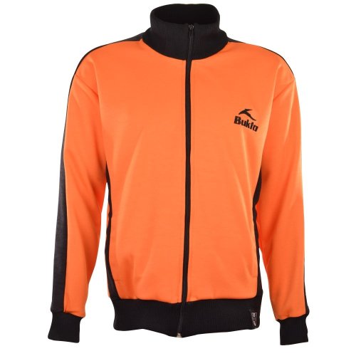 BUKTA Track Top Orange with Black Panels/Cuffs/W'Band
