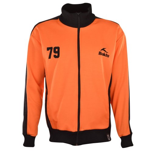 BUKTA Heritage Track Top Orange with Black Panels/Cuffs/W'B