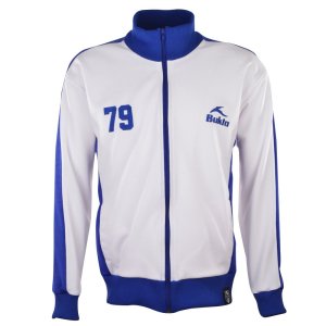 BUKTA Heritage Track Top White with Royal Panels/Cuffs/W'Ba BUKTA Heritage Track Top White with Royal Panels/Cuffs/W'Ba