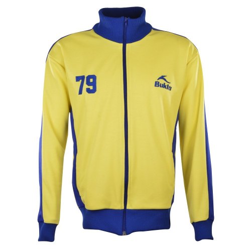 BUKTA Heritage Track Top Yellow with Royal Panels/Cuffs/W'B