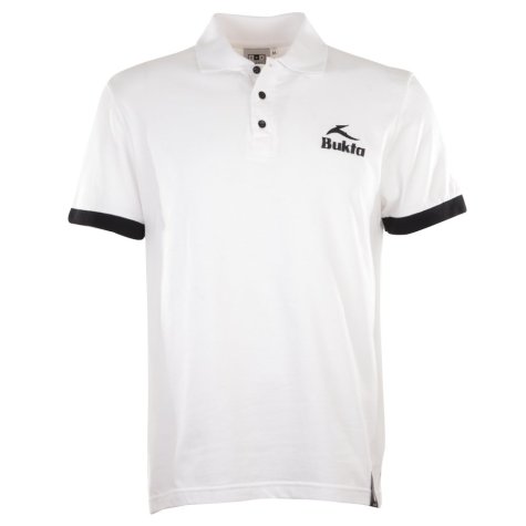 BUKTA Heritage Polo White with Black Cuffs