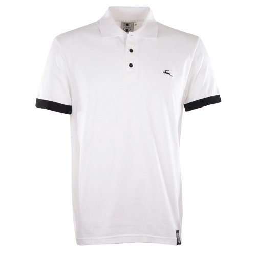 BUKTA Lifestyle Polo White with Black Cuffs