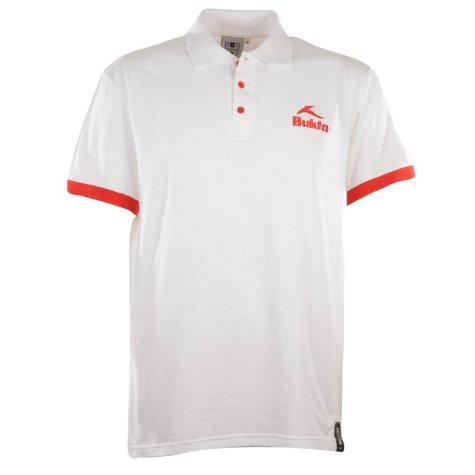 BUKTA Polo White with Red Cuffs