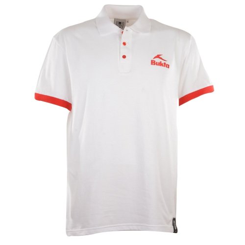 BUKTA Polo White with Red Cuffs