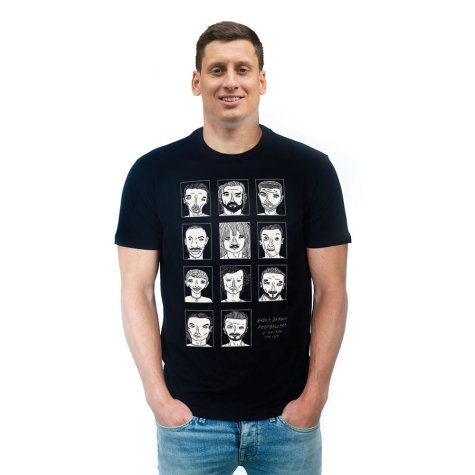 Badly Drawn Footballers T-Shirt (Black)