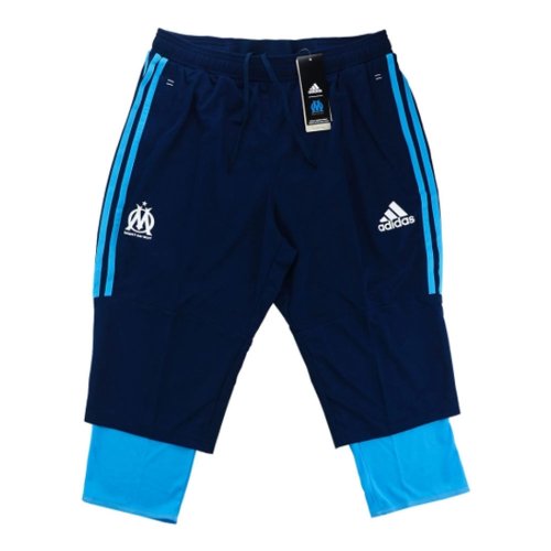 2017-18 Olympique Marseille Adidas Three Quater Training Pants (Navy)