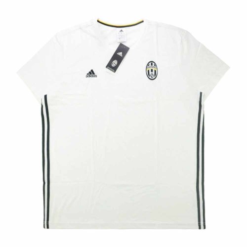 2016-17 Juventus Adidas Three Stripe Training Tee (White)