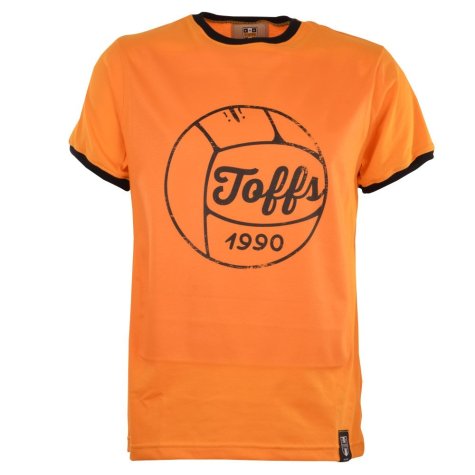 TOFFS Football T-Shirt - Amber/Black Ringer