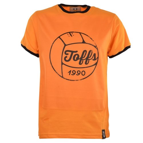 TOFFS Football T-Shirt - Amber/Black Ringer