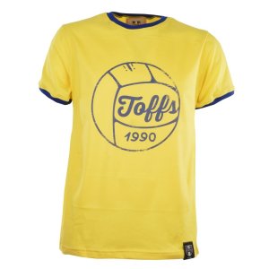 TOFFS Football T-Shirt - Yellow/Royal Ringer