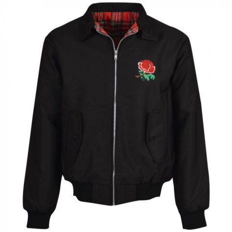 England 1980 Rugby Black Harrington Jacket