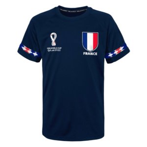 Official France World Cup Poly Tee (Navy) - Kids