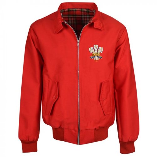 Wales Rugby Red Harrington Jacket