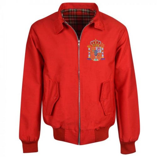 Spain Red Harrington Jacket