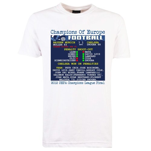 2012 CHAMPIONS LEAGUE FINAL (CHELSEA) RETROTEXT T-SHIRT