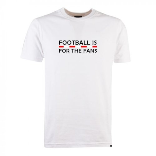 Red/White Football is for the Fans - White T-Shirt